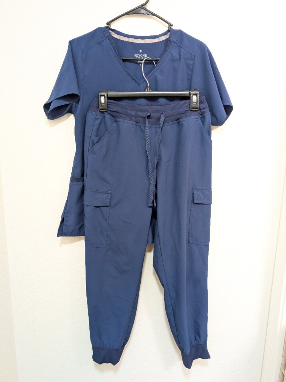 Beyond Scrubs Navy Blue Set Women's Size S